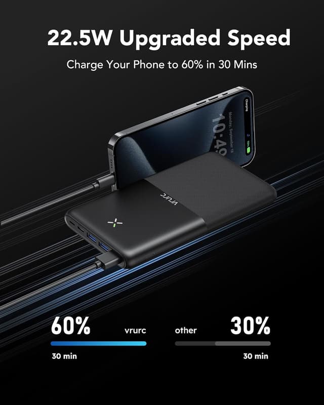 Thumbnail 2 de VRURC Power Bank 30000mAh 22.5W