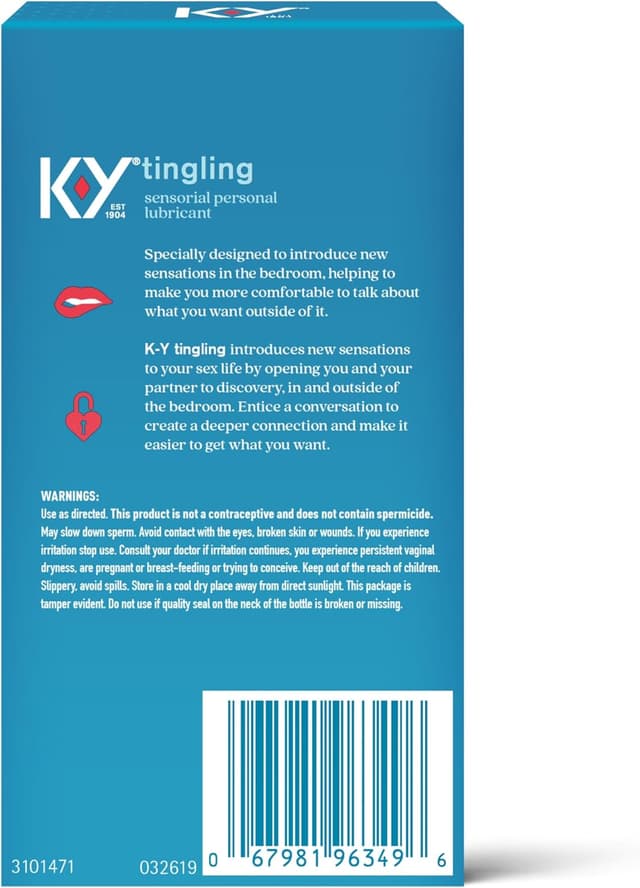 Thumbnail 5 de K-Y Tingling Water Based Lube 1.69 fl oz 💧