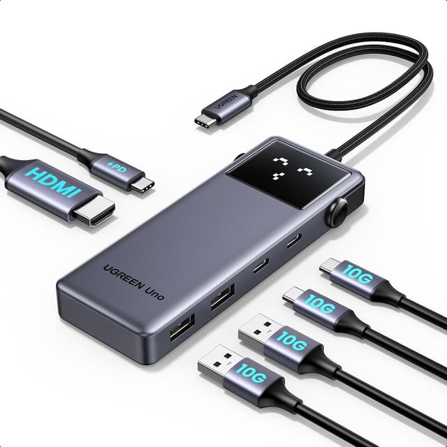 Detalle de UGREEN Uno Hub USB C 10Gbps HDMI 4K60Hz