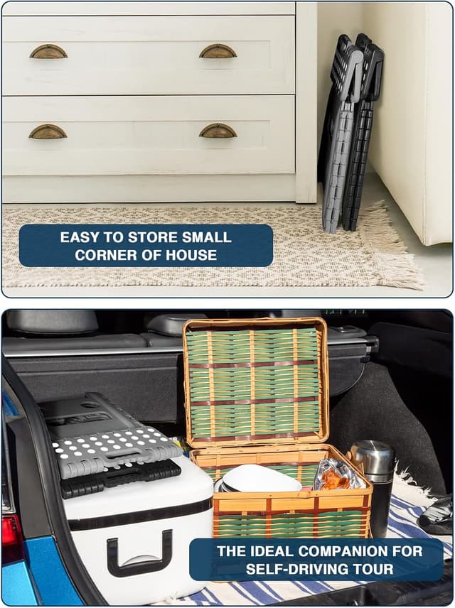 Thumbnail 4 de HOUSE DAY Folding Step Stool 13 inch heavy‑duty non‑slip stool for kids 👣