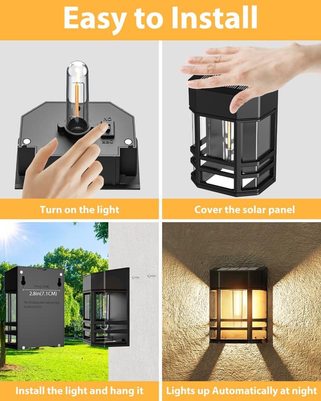 Thumbnail 3 de Woolmug Solar Fence Lights 4 Pack