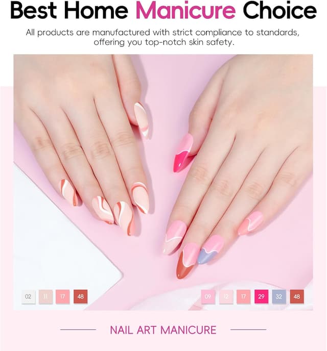 Thumbnail 3 de PEACECOLOR 65Pcs Kit Uñas Semipermanentes con Lámpara 💅