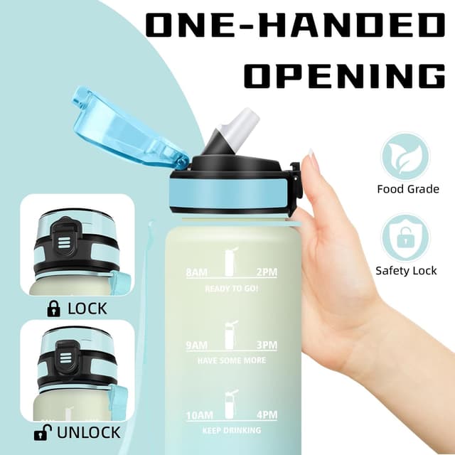 Detalle 2 de Mujigaga Botella 1 L a prueba de fugas