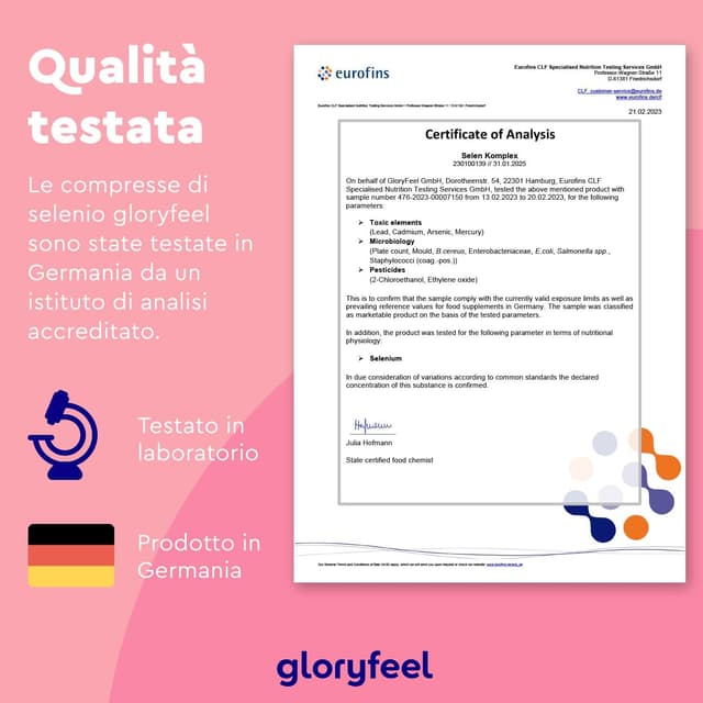 Detalle de Integratore Selenio 365 Compresse Vegan 100 µg – supporto tiroide e difese immunitarie