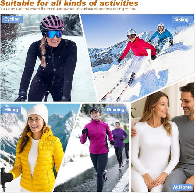 Thumbnail 6 de Thermounterwäsche Damen Skiunterwäsche Set – Thermo-Set