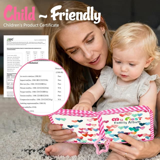 Detalle 2 de Fintie Baby Fotoalbum 4x6 Zoll, 18 Fotos