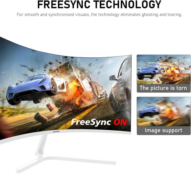 Detalle de Gawfolk 27 Inch 280Hz curved gaming monitor