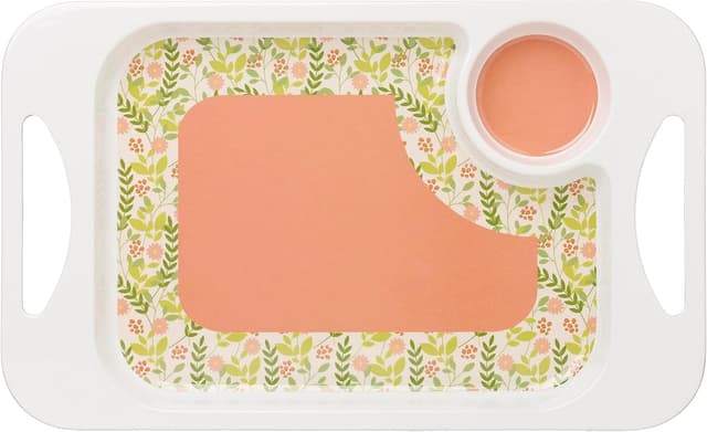 Detalle de Lightweight melamine snack tray 33.8cm