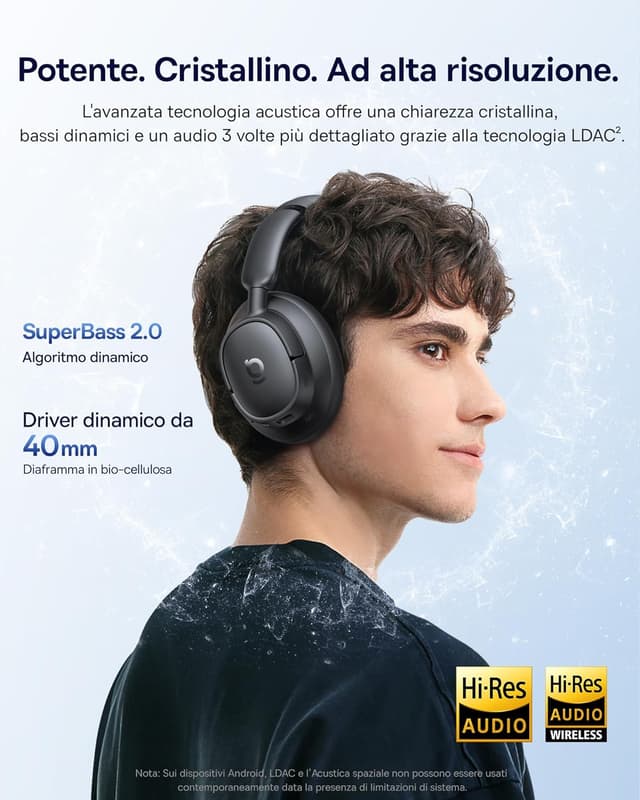 Thumbnail 2 de Baseus EH10 NC Cuffie Bluetooth ANC 45dB
