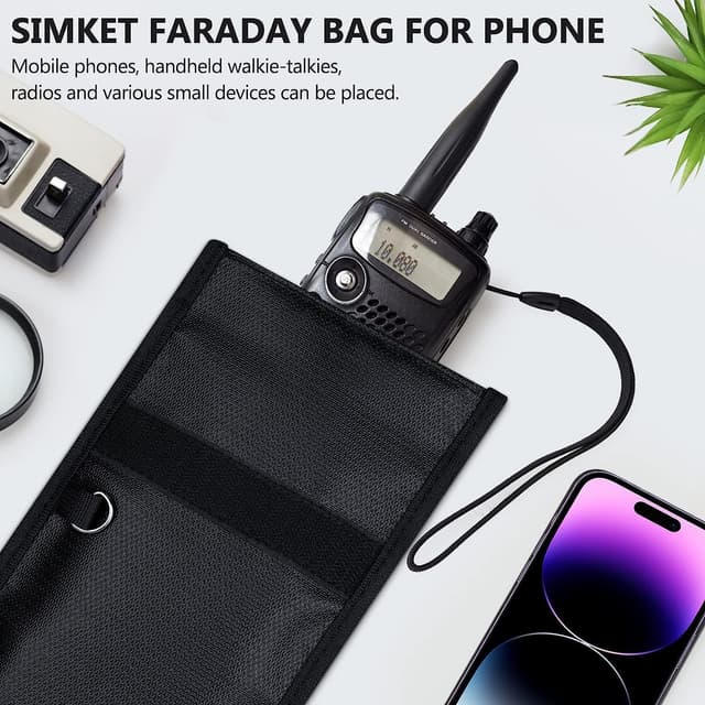 Thumbnail 6 de Simket Faraday Bag 2-Pack for Phones and Keys 🛡