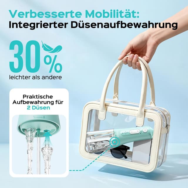 Detalle 2 de COSLUS C51 Munddusche Grün kabellos