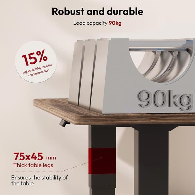 Thumbnail 3 de SANODESK Q1 Pro bureau assis-debout 180x80 cm