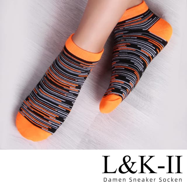 Detalle de L&K-II 12 paia di stivaletti calzini da sneaker da donna in cotone 92238