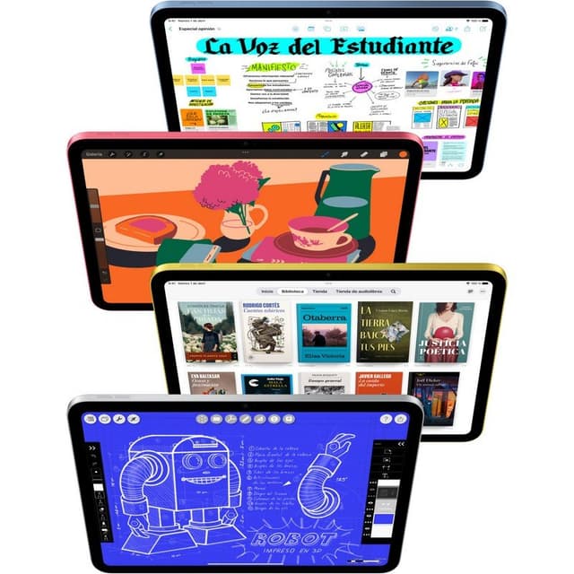 Detalle 2 de Apple iPad 2025 11" WiFi + Celular 128GB en azul con chip A16