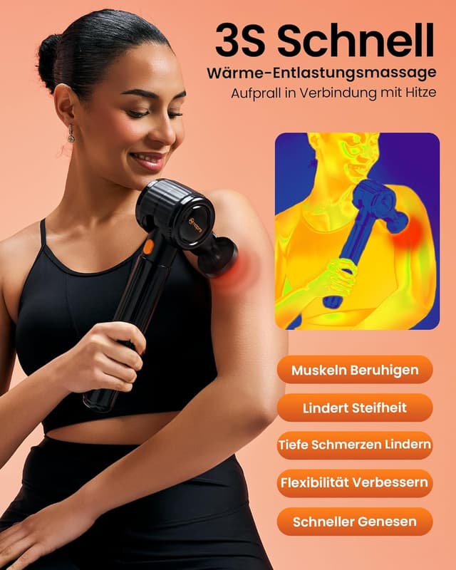 Thumbnail 3 de Napre Massagepistole 3 Winkel đ