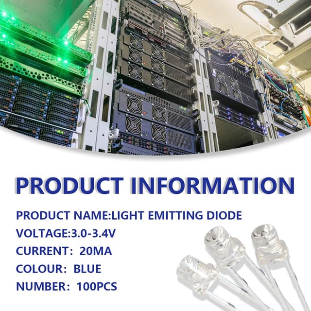 Detalle 2 de Innfeeltech 100 Stück 3mm LED