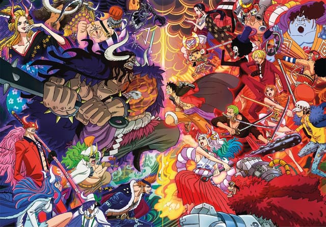Detalle 2 de Clementoni One Piece Puzzle 1000 Teile (39922) mit Poster – 70 x 50 cm, Legespiel für Fans ab 9 Jahren