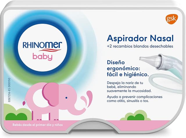 Detalle de Rhinomer Baby Aspirador nasal para bebé con 2 recambios