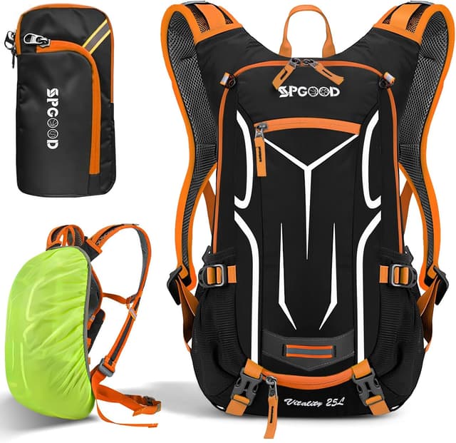 Imagen de SPGOOD Sac À Dos Vélo 25L Orange-Noir en OfertitasTOP