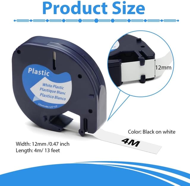 Detalle 2 de OFFCUP Ruban 12 mm Dymo Letratag