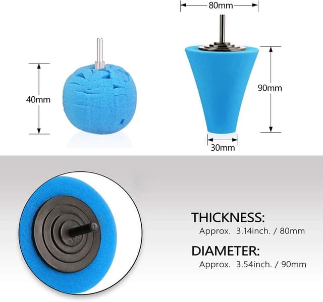 Detalle 2 de SPTA Polierball 6 mm Schaft-Aufsatz