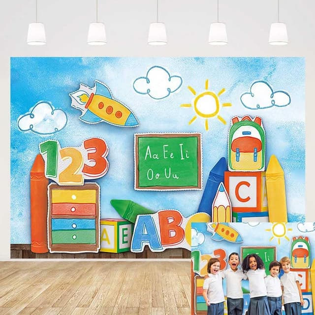 Imagen de MEHOFOND 7x5ft Back To School Backdrop en OfertitasTOP