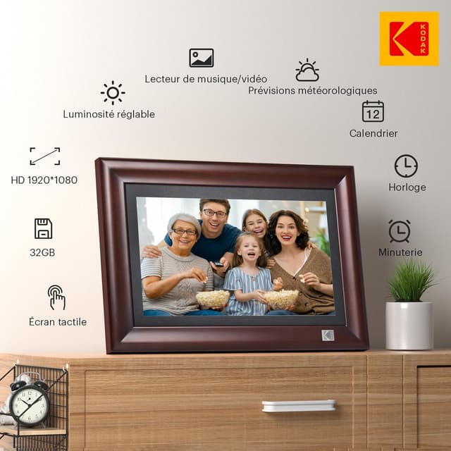 Thumbnail 6 de KODAK Cadre Photo Numérique 14,1" WiFi full HD