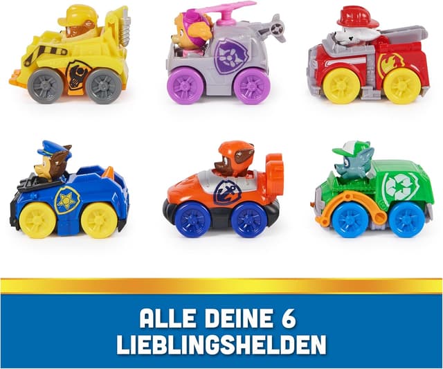 Thumbnail 5 de PAW Patrol Fahrzeug Set Pup Squad Racers, 6-teilig