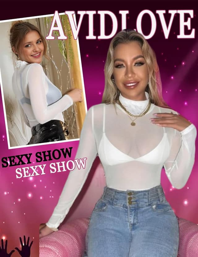 Thumbnail 3 de Avidlove Body Donna a Collo Alto in Rete