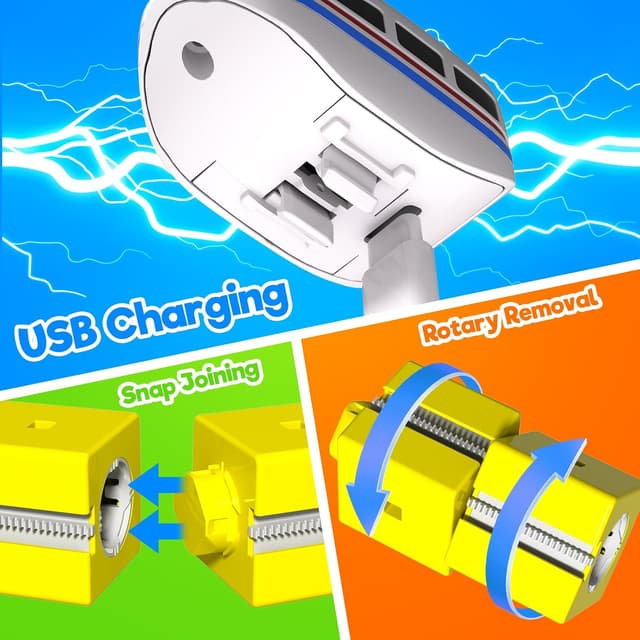 Thumbnail 5 de Electric Train Set 110PCS 3D Racing Track