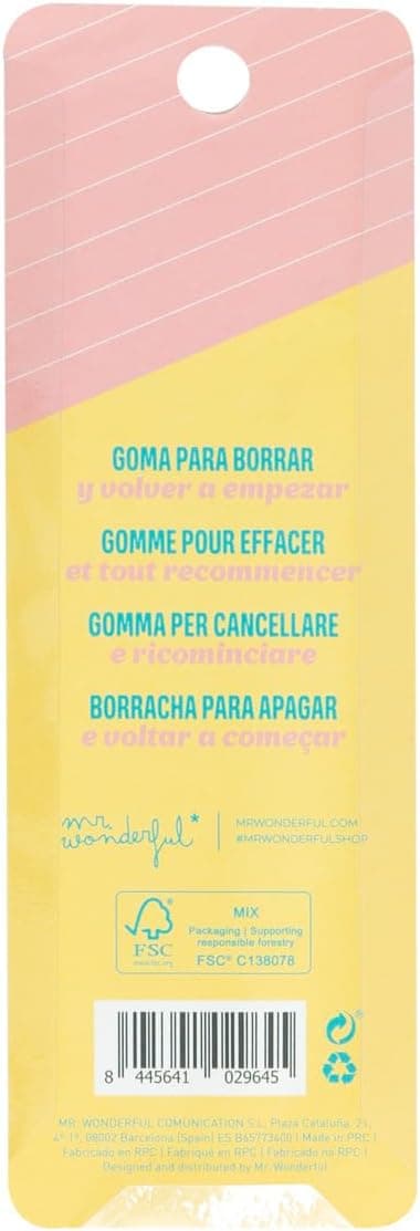 Detalle de Mr. Wonderful gomme à effacer