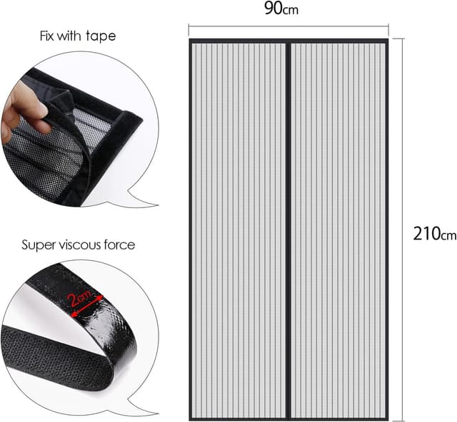 Thumbnail 5 de MYCARBON Fliegengitter Tür Magnet 90x210cm