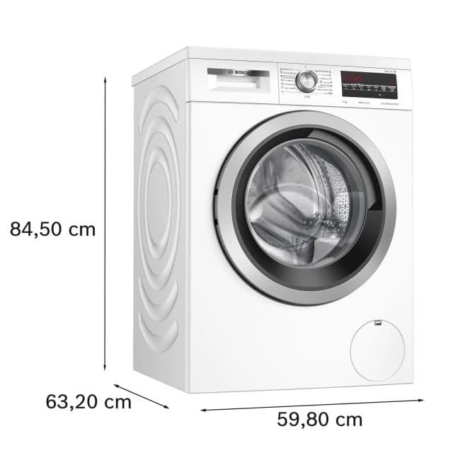 Detalle de Bosch WUU28T67ES reacondicionada (grado C) 9 kg y 1.400 rpm con motor EcoSilence
