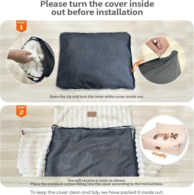 Thumbnail 4 de CheerPals Extended Cat Sofa 63×55–66 cm cat bed 🐱