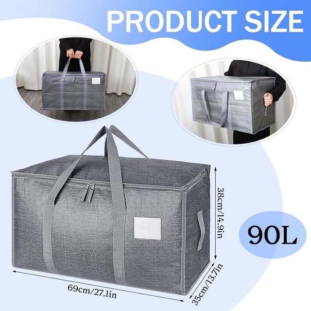 Thumbnail 1 de SUNNOW 3 Pack 90L Large Moving Bags