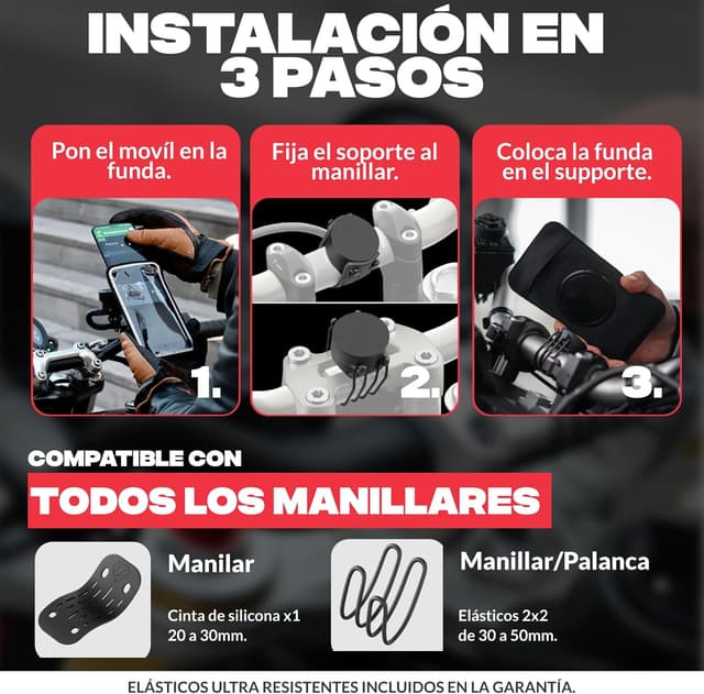 Thumbnail 3 de Shapeheart Soporte Movil Moto Magnético 8 kg