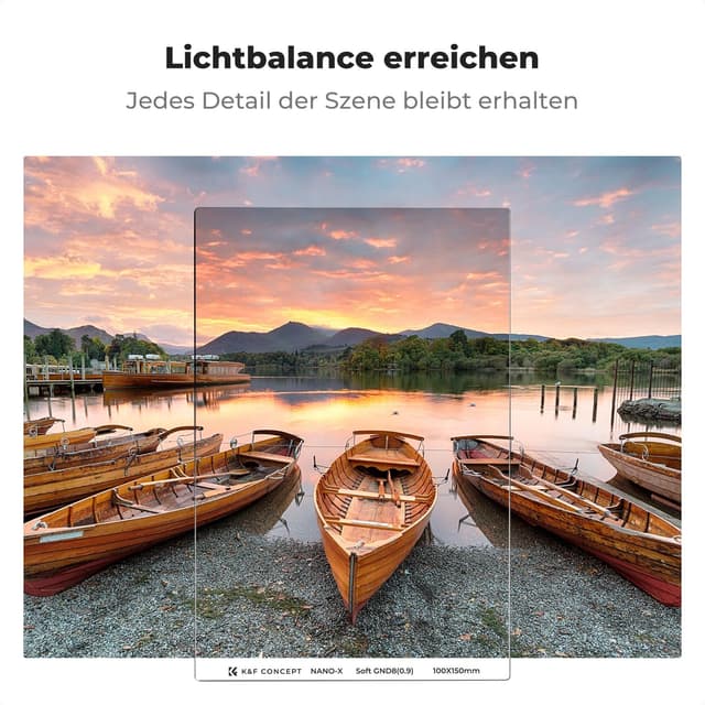 Detalle de K&F CONCEPT Nano-X Soft GND8 0,9 ND 100x150 mm