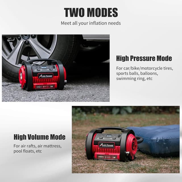 Detalle de AVID POWER Tire Inflator Portable Air Compressor 12V