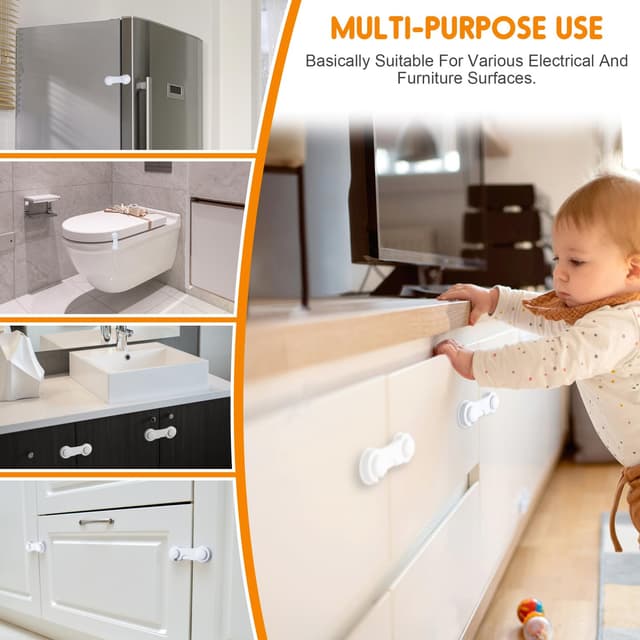 Detalle de Kimsky Kindersicherung Schrank, 12er Set