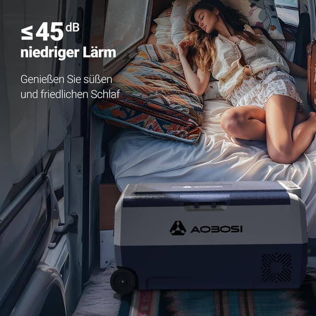 Detalle de AAOBOSI Kompressor-Kühlbox 36L mit App-Steuerung (12V/230V), -20 bis 20°C