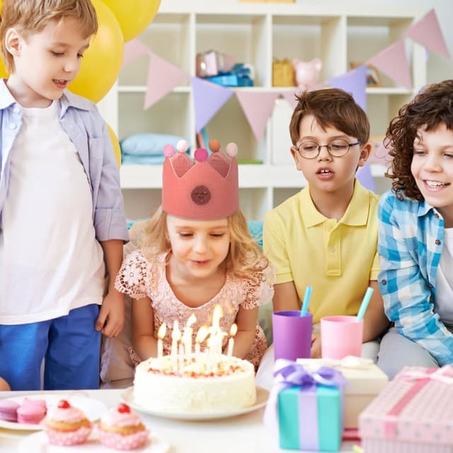 Thumbnail 5 de URAQT Geburtstagskrone mit Zahlen 0–9 56×18 cm