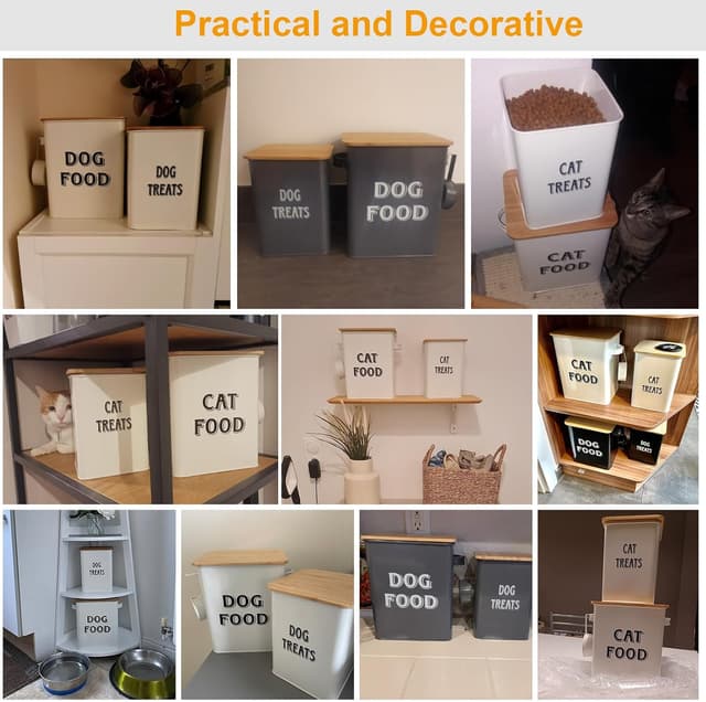 Thumbnail 5 de Dog Food Storage Containers Set with Scoop