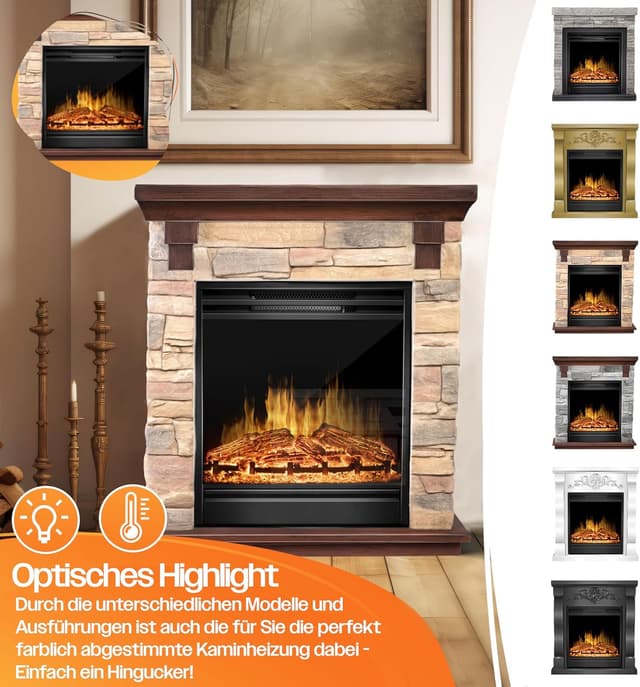 Thumbnail 2 de KESSER Elektrokamin Standkamin 1800W