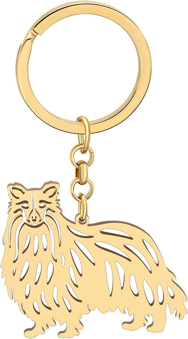 Detalle de YAYAKO stainless steel dog keychain wallet keyring (car keys, dog lovers gifts)