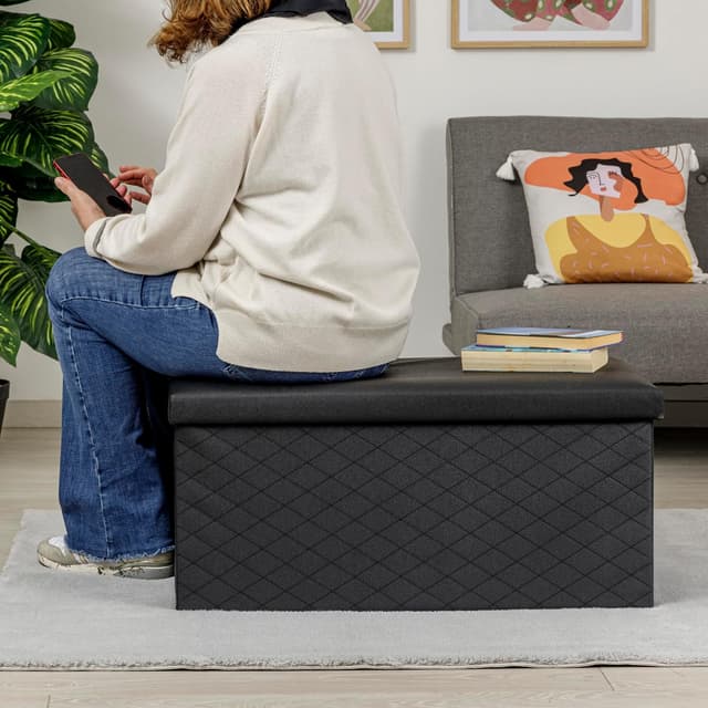 Detalle 2 de Baroni Home Cassapanca Pieghevole 76x38x38 cm