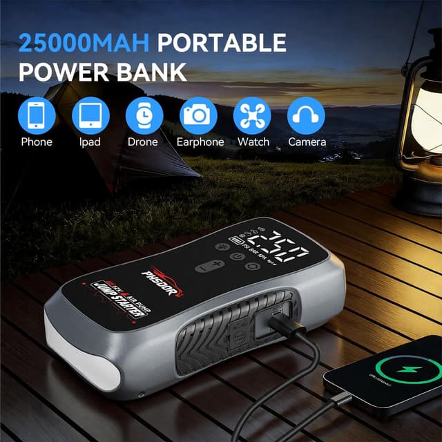 Thumbnail 4 de 8000A Jump Starter Power Pack 25,000mAh car booster