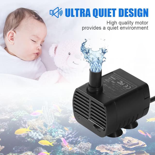 Thumbnail 6 de flintronic Submersible Water Pump (USB, 200L/H) for aquarium, fish tank & hydroponics