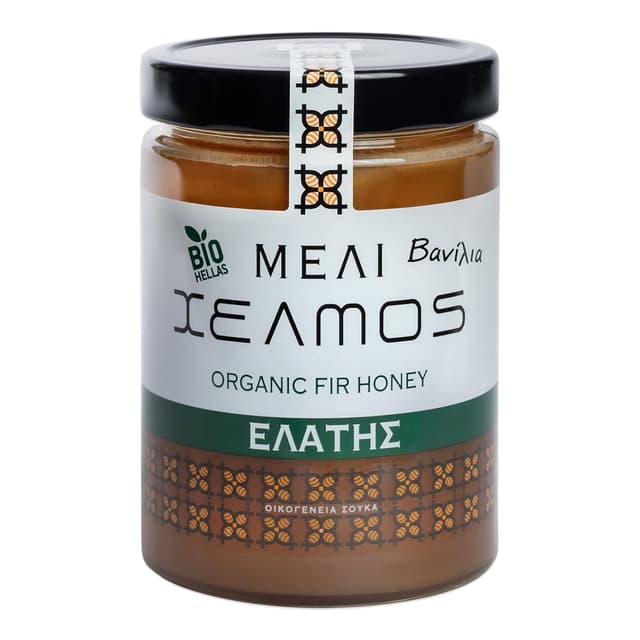 Detalle de Helmos Griechischer Bio Schwarzkiefernhonig (Schwarztannenhonig) 800 g – naturbelassen aus Griechenland