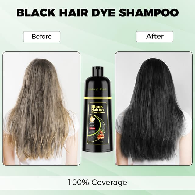 Thumbnail 1 de KAISASA Black Hair Dye Shampoo 16.9 fl.oz