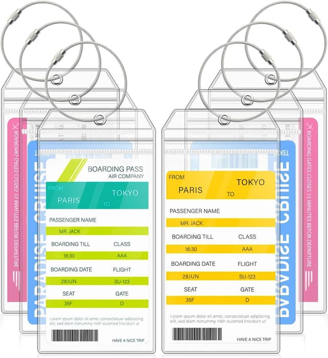 Imagen de Kofferanhänger Kreuzfahrten Transparente PVC 18x8,9 cm en OfertitasTOP